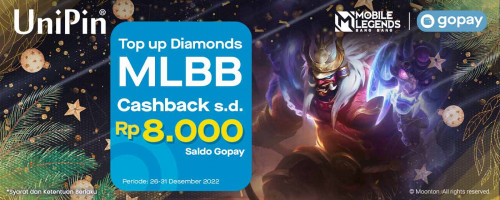 Desember – Top Up Diamonds MLBB di UniPin Pakai GoPay Cashback 50% & Dapatkan Skin Franco